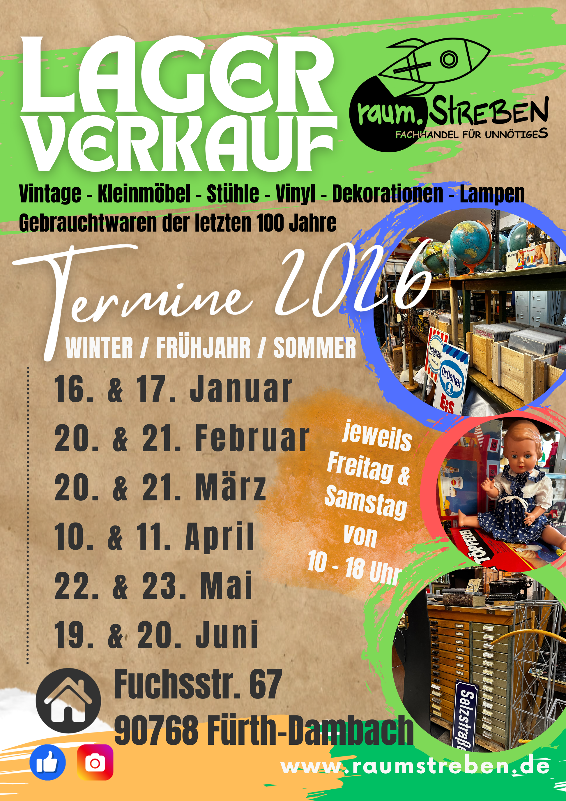 Lagerverkaufstermine 1. Halbjahr 2026