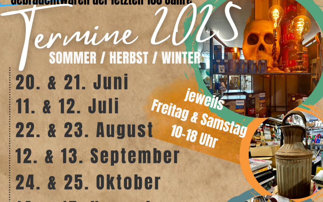 Unsere Lagerverkaufstermine